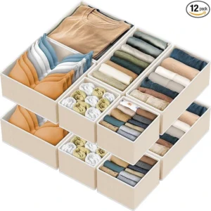Foldable Fabric Drawer Organizer Set