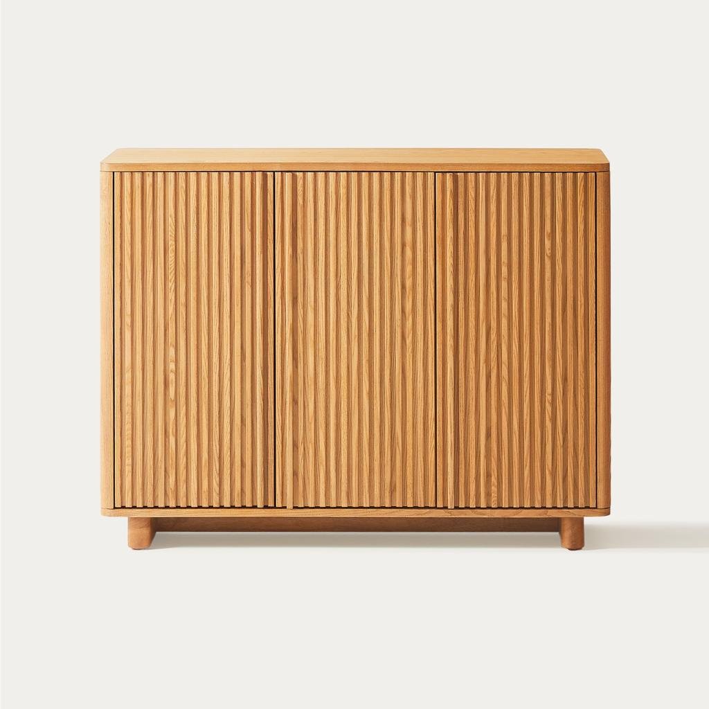 48" Ash Wood Shoe Storage